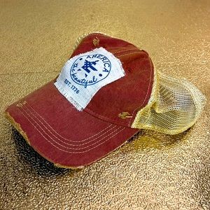 American, the beautiful 1776 handmade patch on red hat